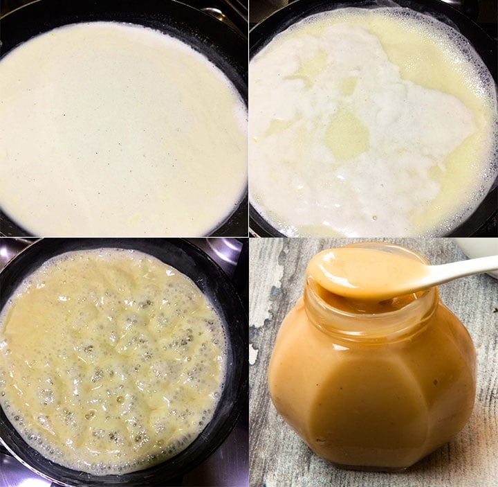 Steps to make sweetened condensed milk