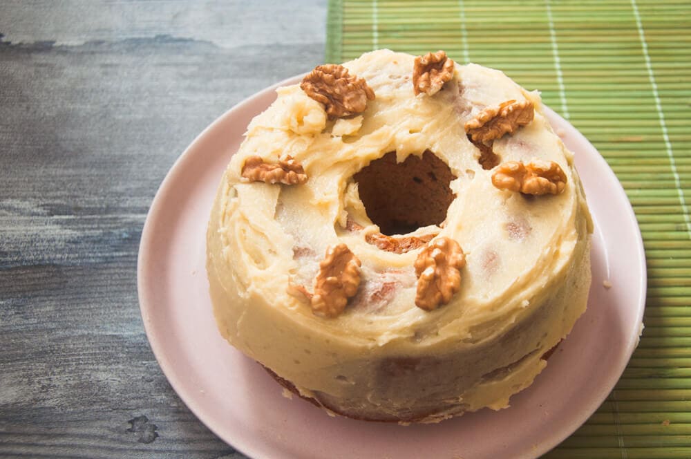 carrot bundt cake recipe card