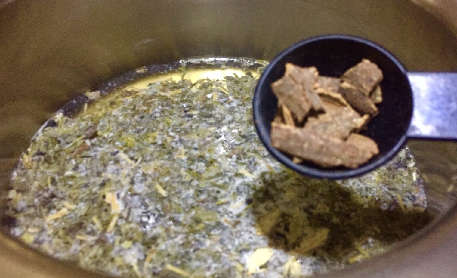 Add cinnamon to kashmiri chai.