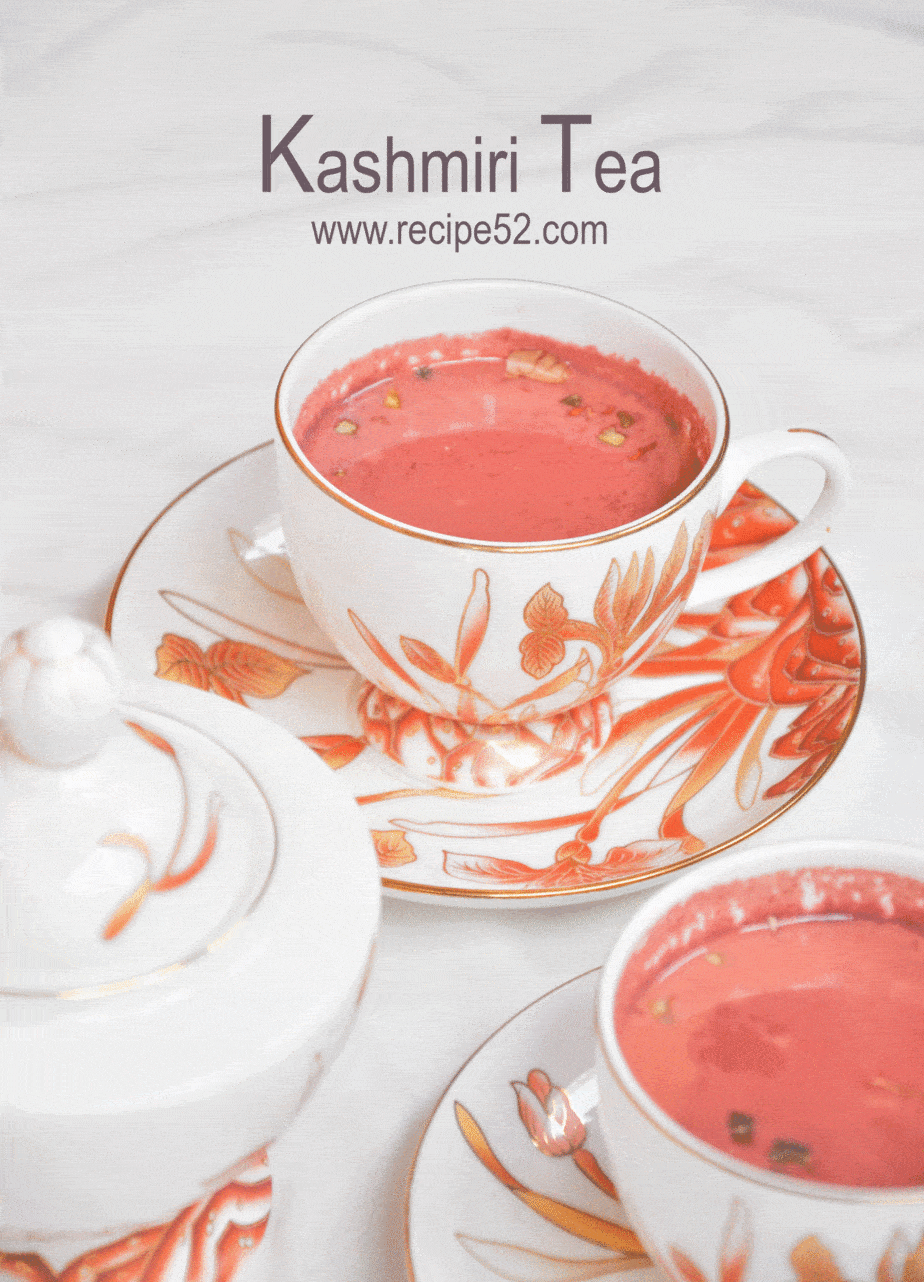 Pink Kashmiri Tea Noon Chai Recipe Recipe52 Com