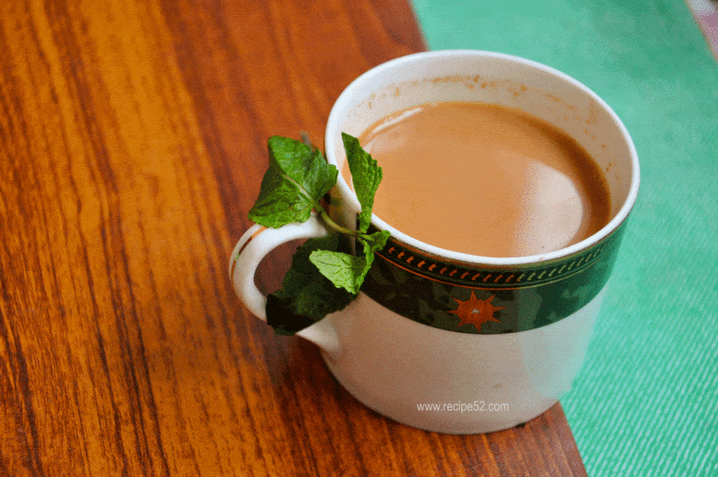 Pudina Adrak Chai Mint milk  tea