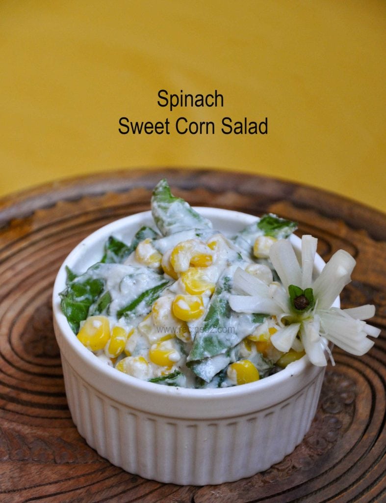 spinach corn salad