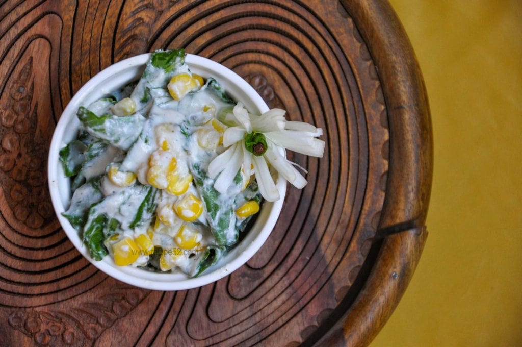 Spinach Sweet Corn Salad