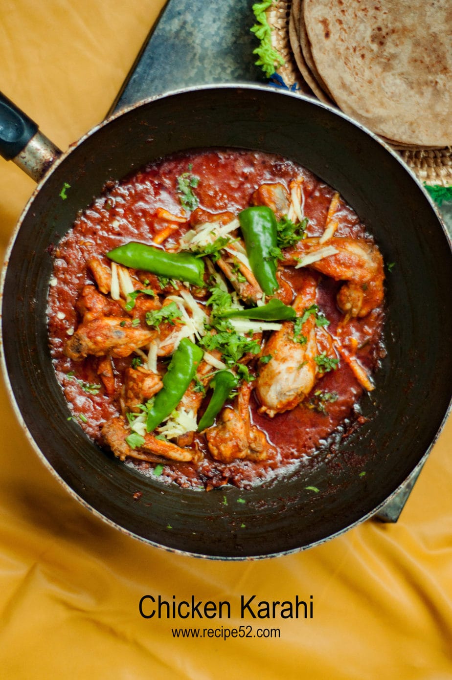 Restaurant Style Kadai Chicken Recipe (Chicken Karahi Curry)