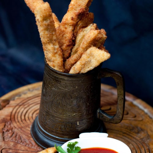 Fried Eggplant fries recipe