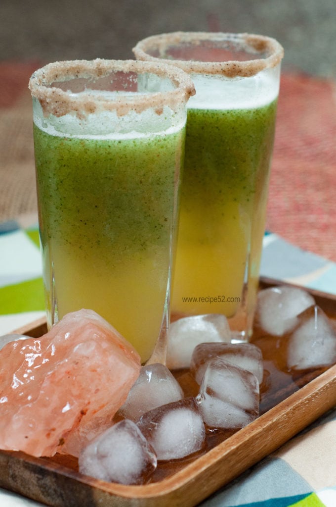 Aam Panna served in two glasses.