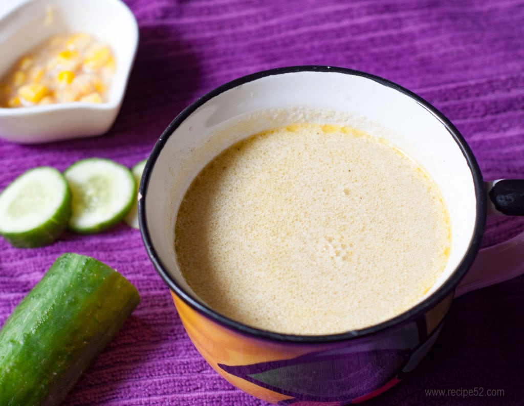 cucumber soup hot with coconut milk