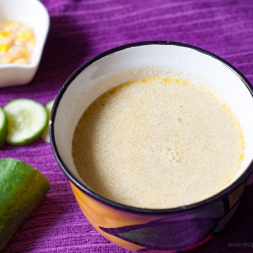 cucumber soup hot with coconut milk