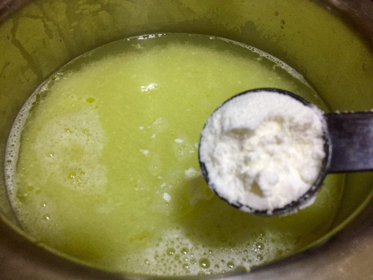 Add coconut milk powder.