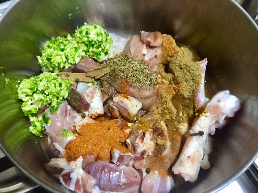 Cook mutton for haleem.