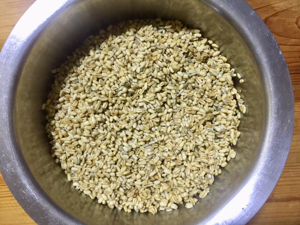 Soak wheat for haleem.