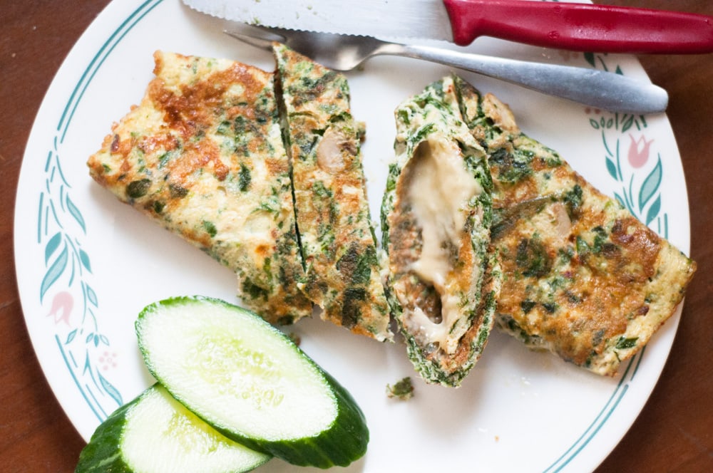 keto spinach Omelette Recipe 