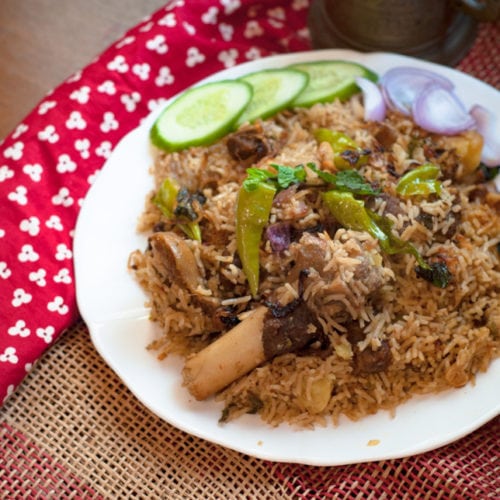 Mutton / Lamb Yakhni Pulao Recipe | Step by step | Recipe52.com