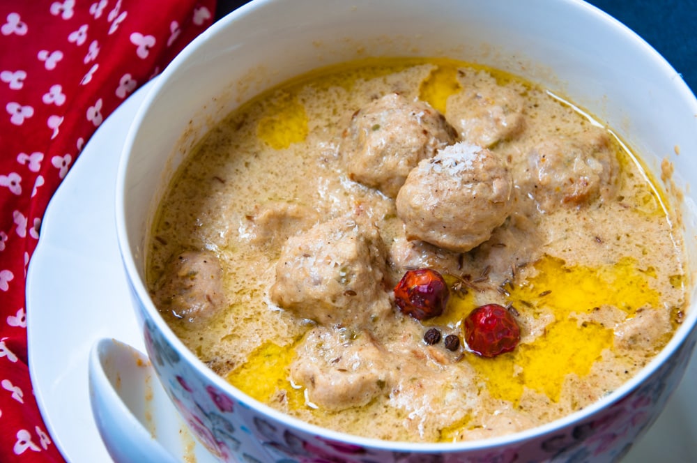 white Kofta curry