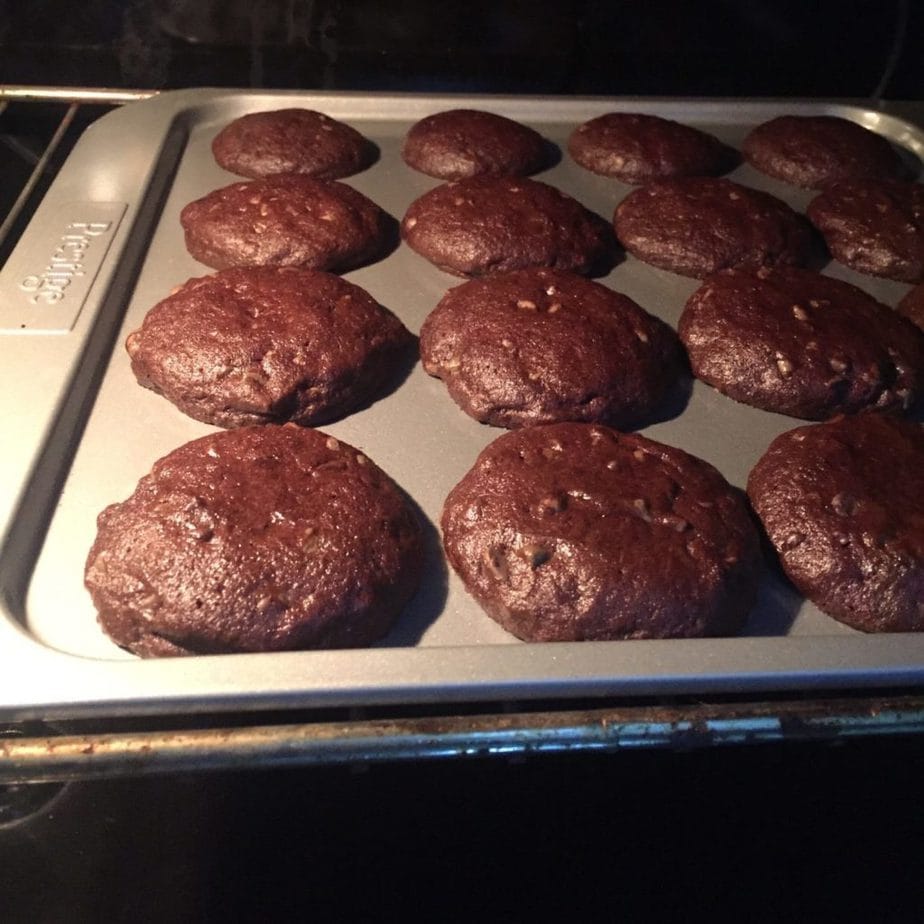 Double chocolate chip cookies are set now.