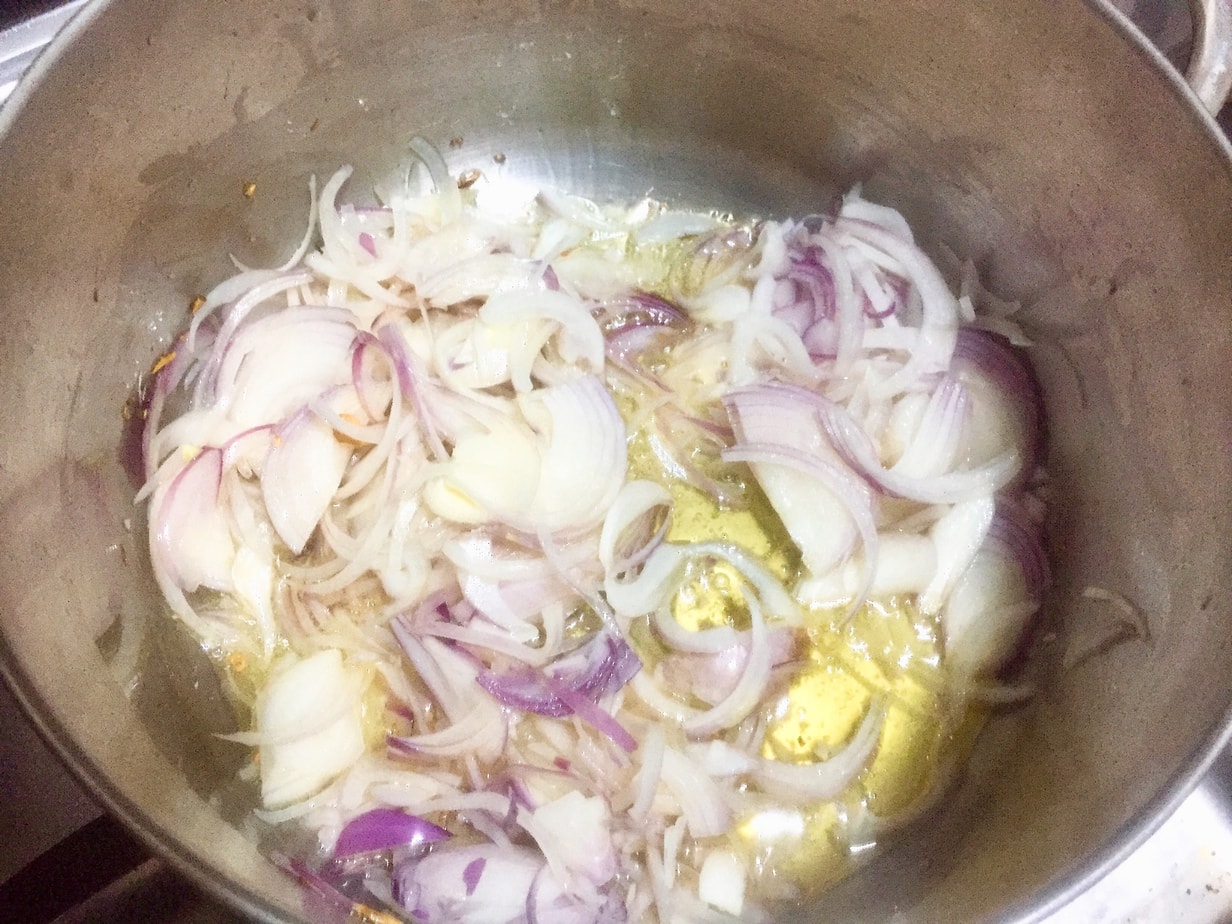 Fry onions