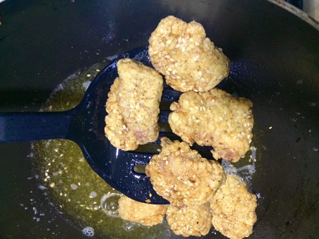 Fried Sesame Chicken nuggets Recipe