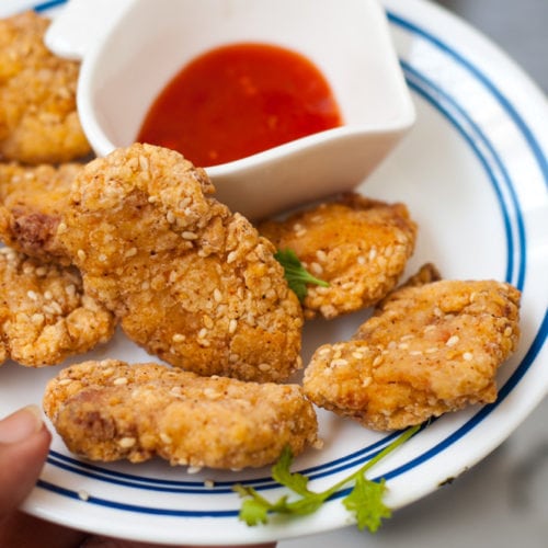 Sesame Chicken nuggets Recipe |Step by Step | Recipe52.com