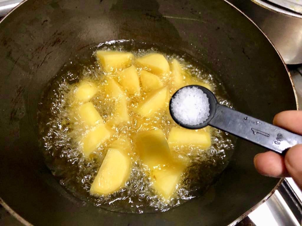 potatoes in oil