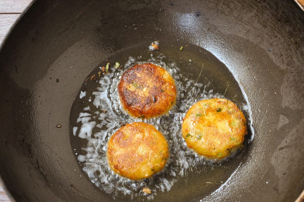 Fry in hot oil.