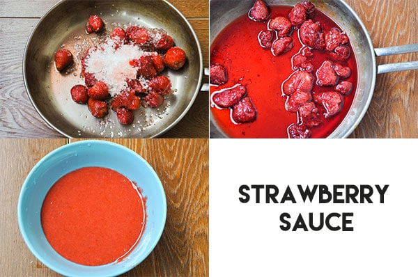 Strawberry sauce for Mousse with Jello