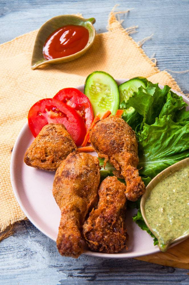 Bohri Fried Chicken Legs Recipe