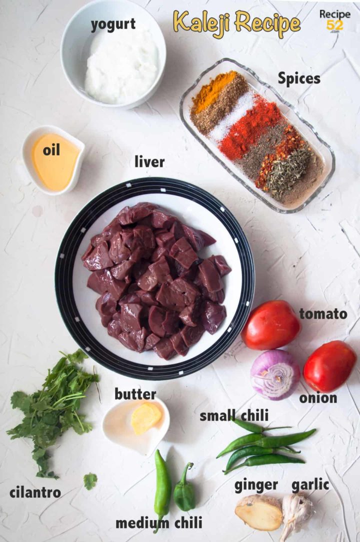 Kaleji Masala | Liver Fry recipe - Recipe52.com