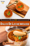 A collage of two dulce de leche photos with overlay text.
