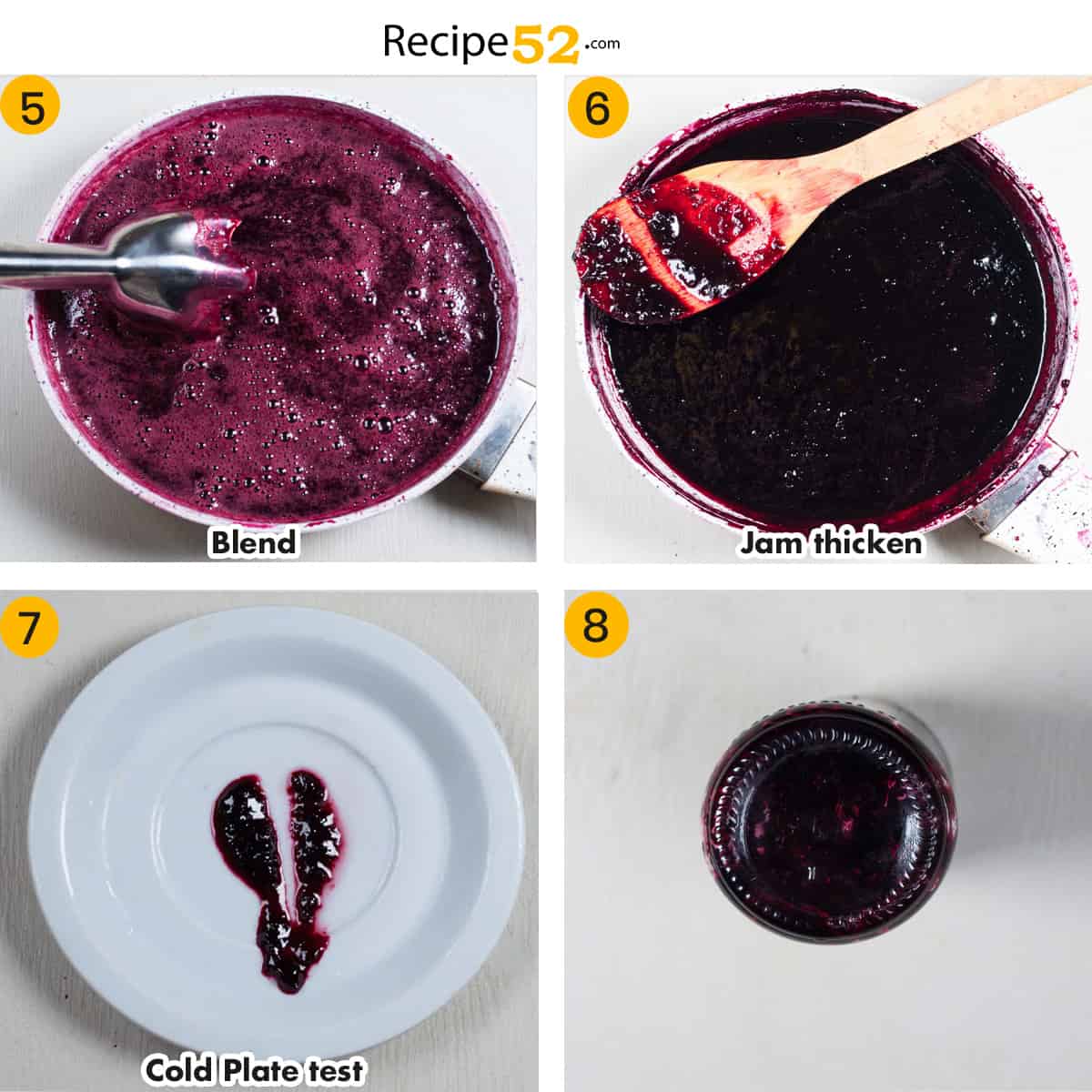 Steps to make cherry jam without pectin from the preserve.