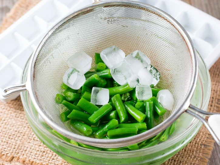 Blanching veggies