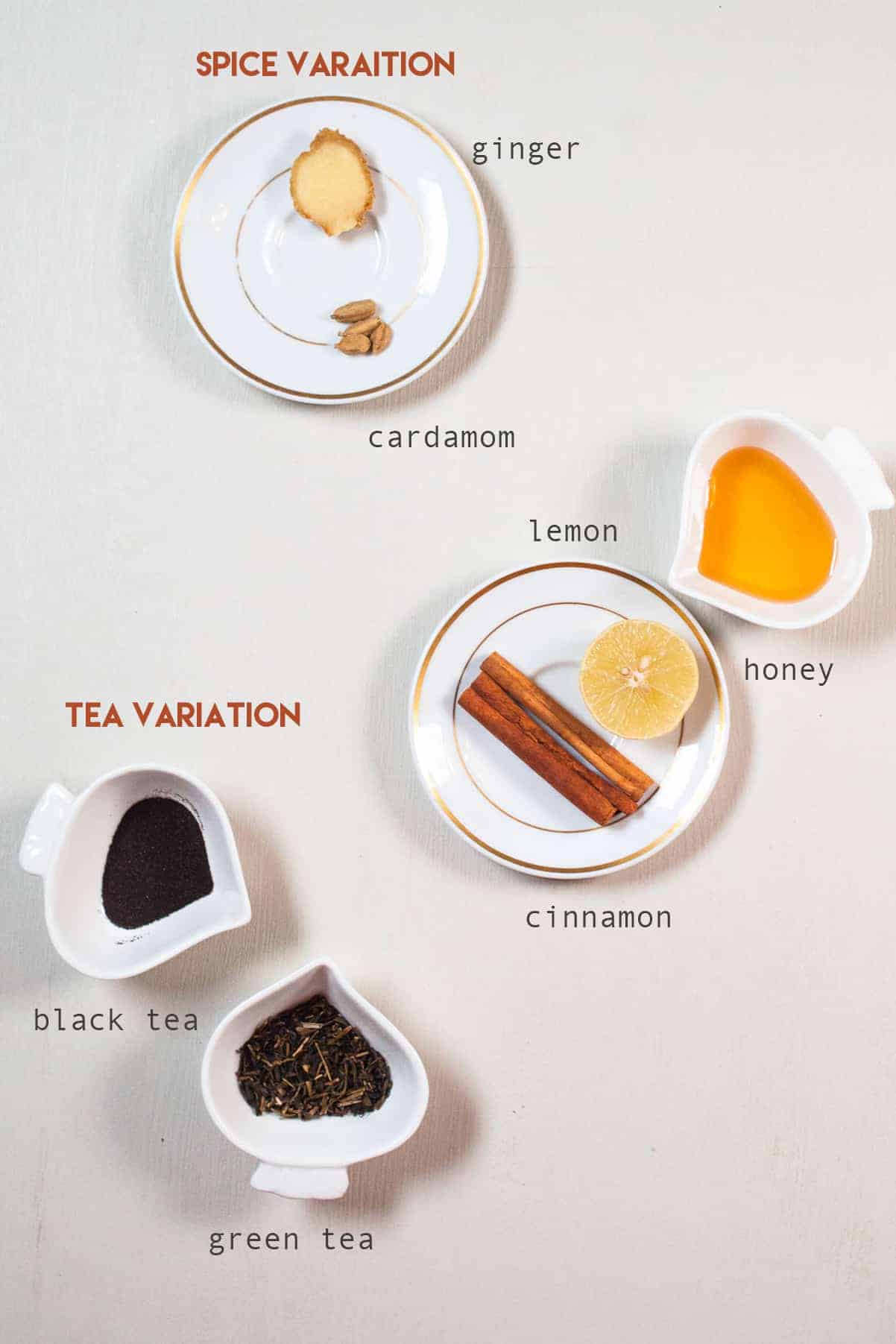 Ingredients of cinnamon tea