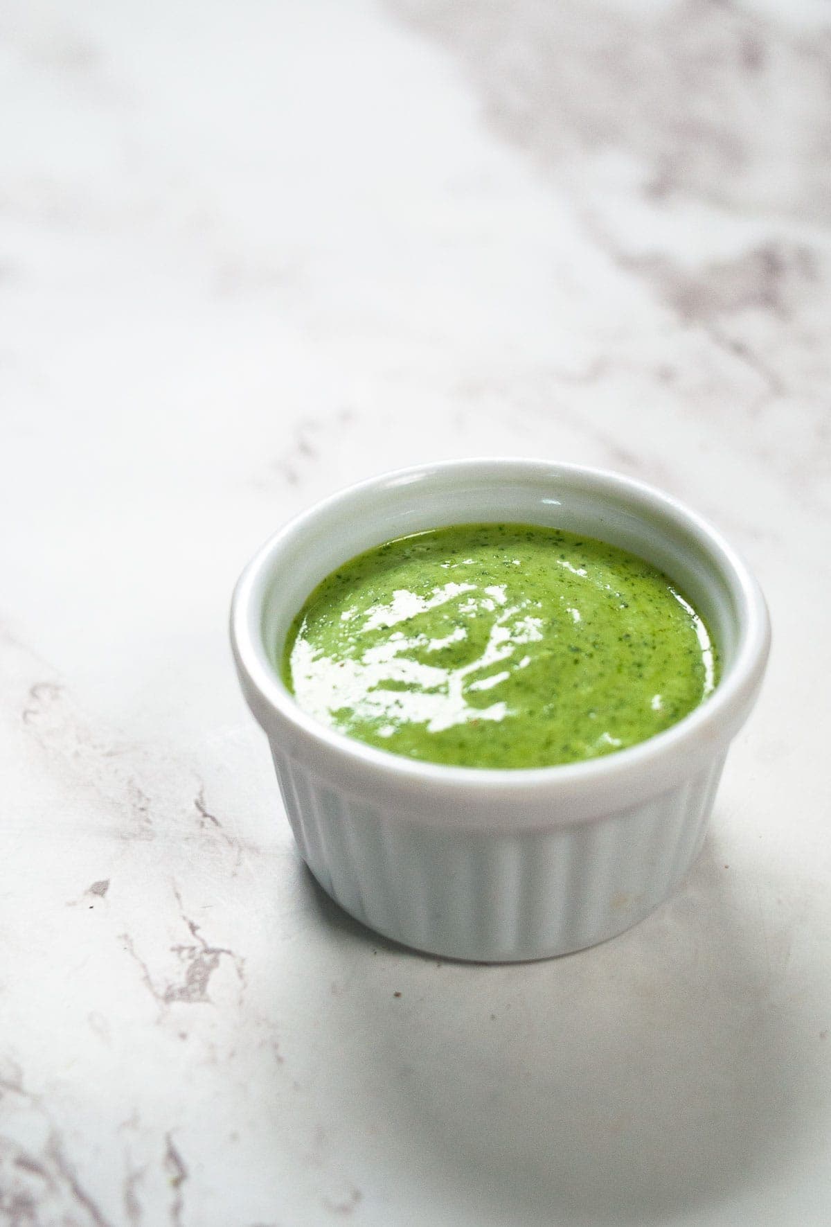 Green Chutney in a small bowl.
