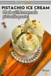 Pistachio ice cream image.
