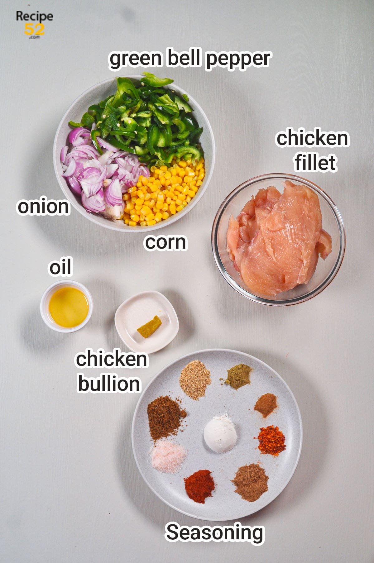 Chicken quesadilla ingredients